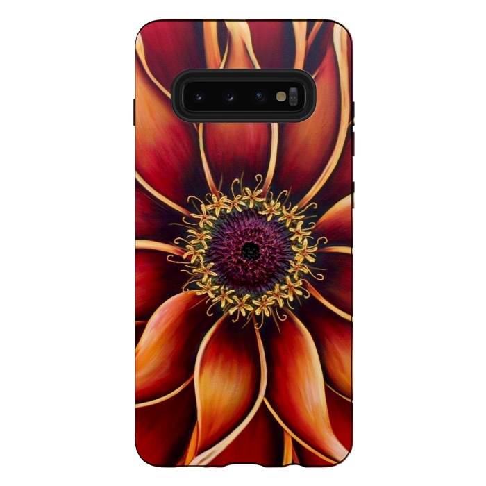 Galaxy S10 plus StrongFit Zinnia by Denise Cassidy Wood