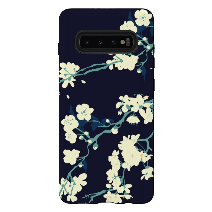 Galaxy S10 plus StrongFit Cherry Blossoms by Zoe Charlotte