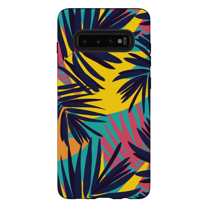 Galaxy S10 plus StrongFit Tropical Jungle by Zoe Charlotte