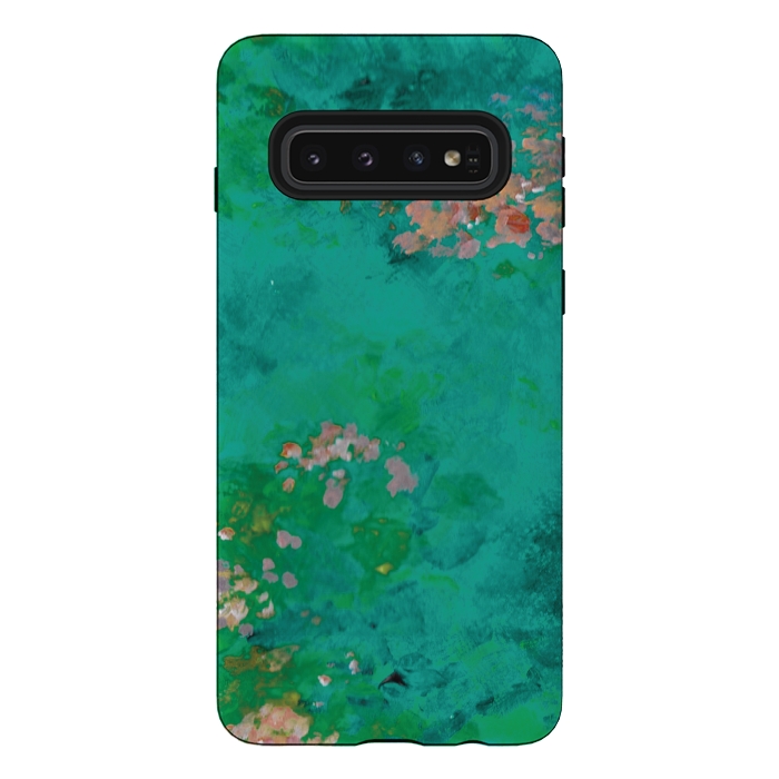 Galaxy S10 StrongFit Impressionist Lake by Zoe Charlotte