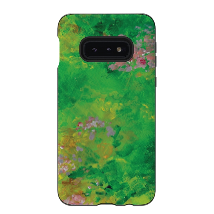 Galaxy S10e StrongFit Impressionist Meadow by Zoe Charlotte