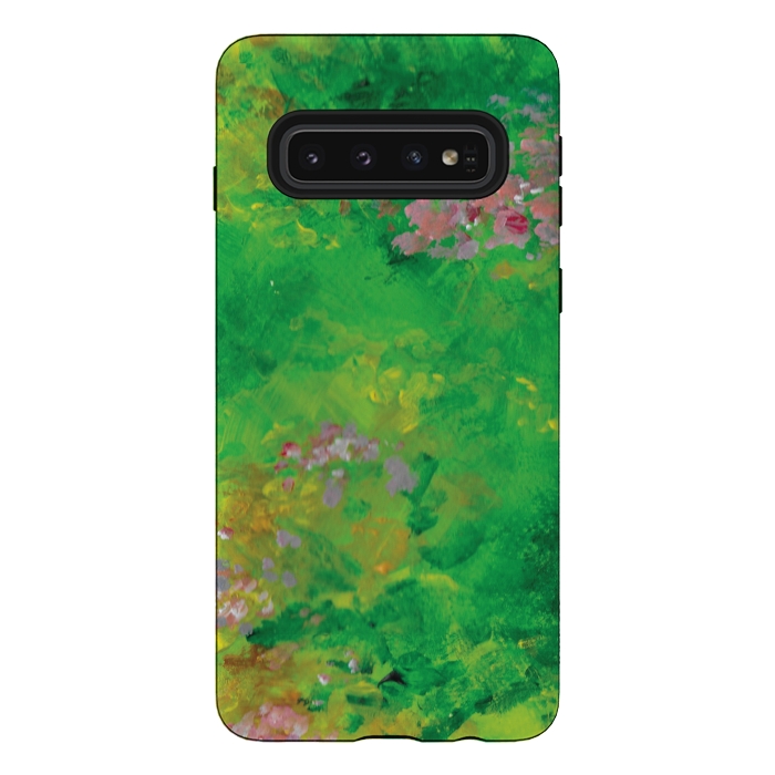 Galaxy S10 StrongFit Impressionist Meadow by Zoe Charlotte