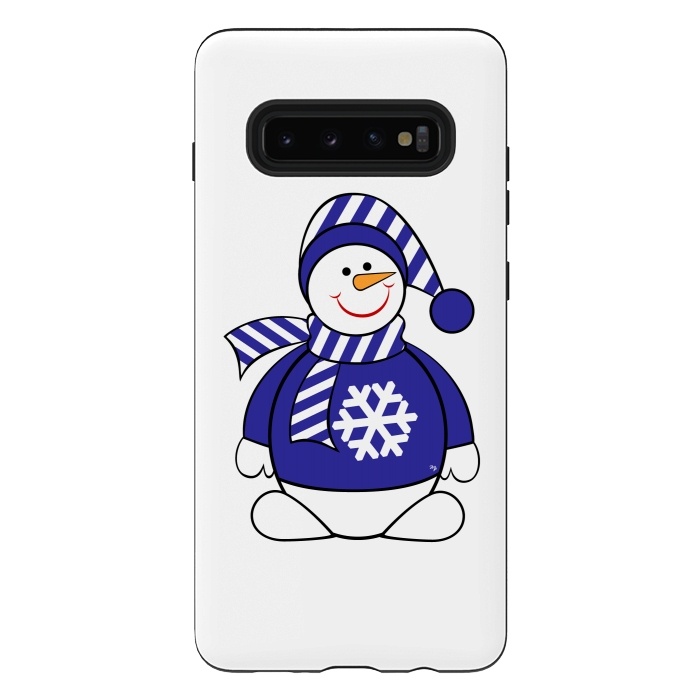 Galaxy S10 plus StrongFit Cute snowman by Martina