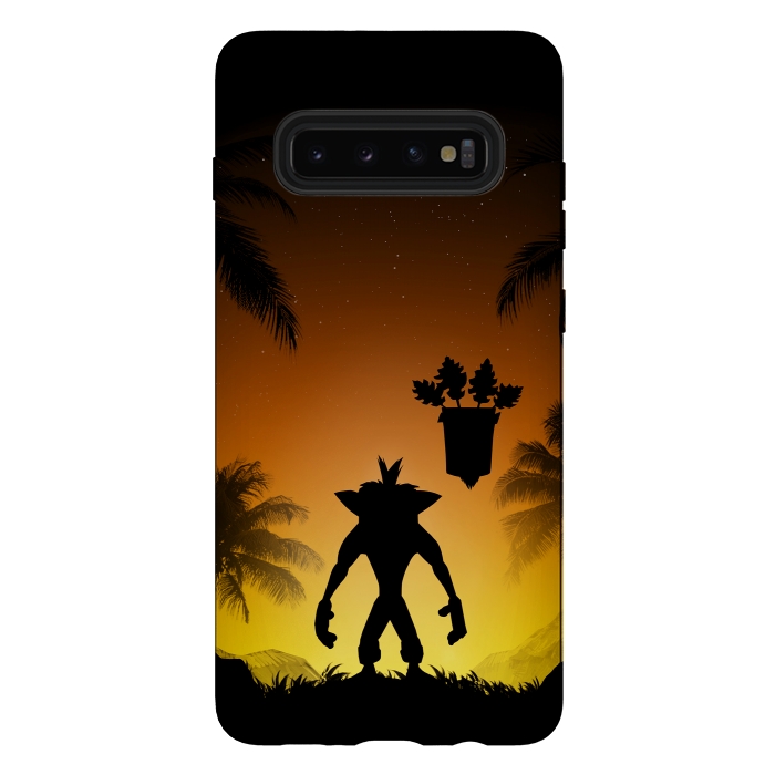 Galaxy S10 plus StrongFit Protector of the island by Denis Orio Ibañez