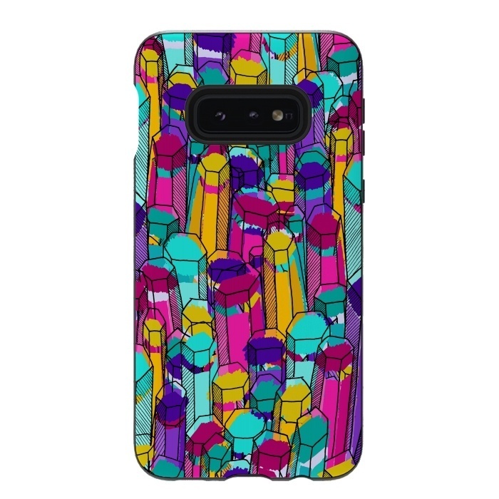 Galaxy S10e StrongFit Rock of colours 3 by Steve Wade (Swade)