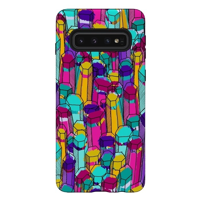 Galaxy S10 StrongFit Rock of colours 3 by Steve Wade (Swade)