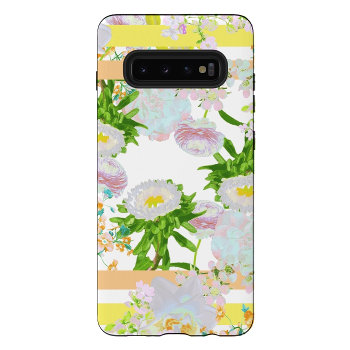 Galaxy S10 plus StrongFit Floral Frame Collage by Zala Farah