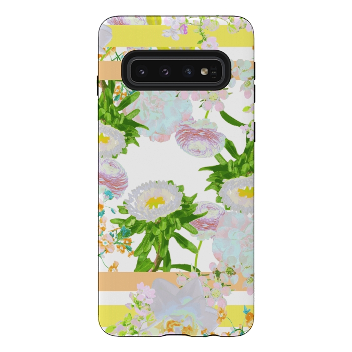 Galaxy S10 StrongFit Floral Frame Collage by Zala Farah