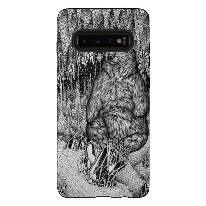 Galaxy S10 plus StrongFit Cave of the Bear King by ECMazur 