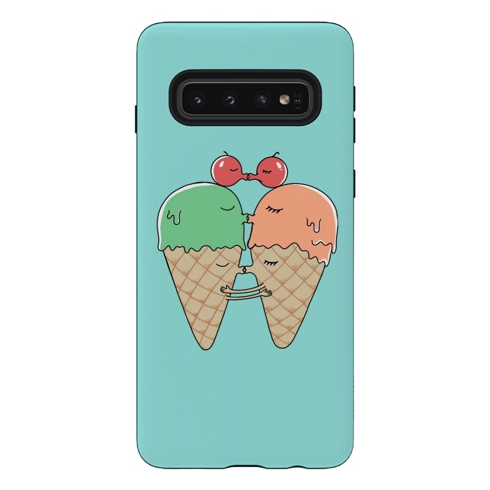 Galaxy S10 StrongFit Sweet Kiss by Coffee Man