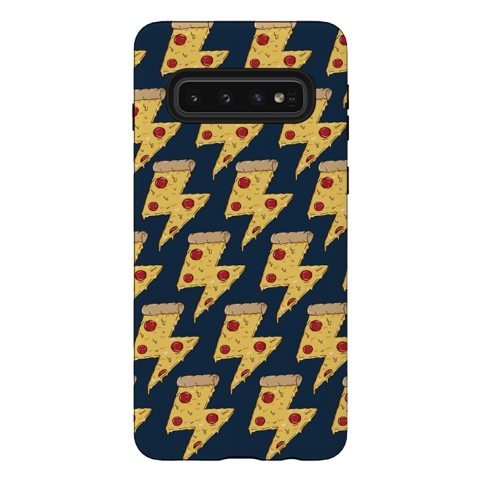 Galaxy S10 StrongFit Pizza Power Pattern by Coffee Man