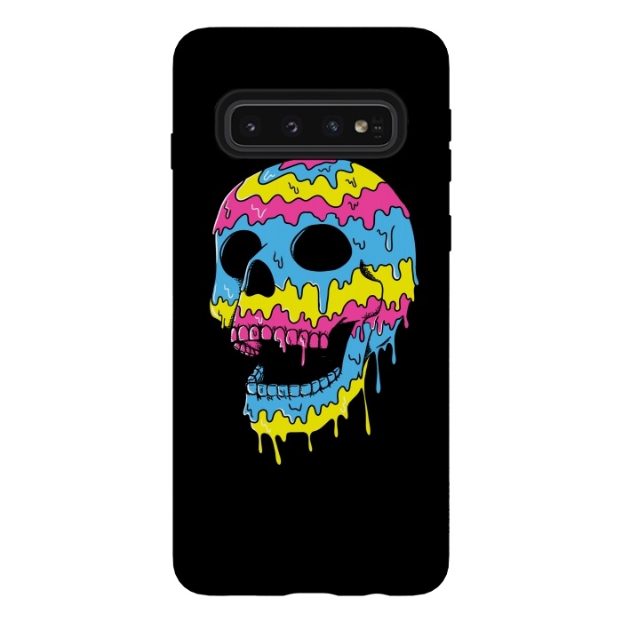 Galaxy S10 StrongFit Melted Skull by Coffee Man