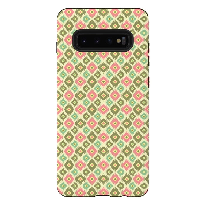 Galaxy S10 plus StrongFit Aztec Pattern by Dhruv Narelia