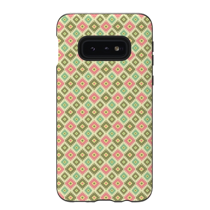 Galaxy S10e StrongFit Aztec Pattern by Dhruv Narelia