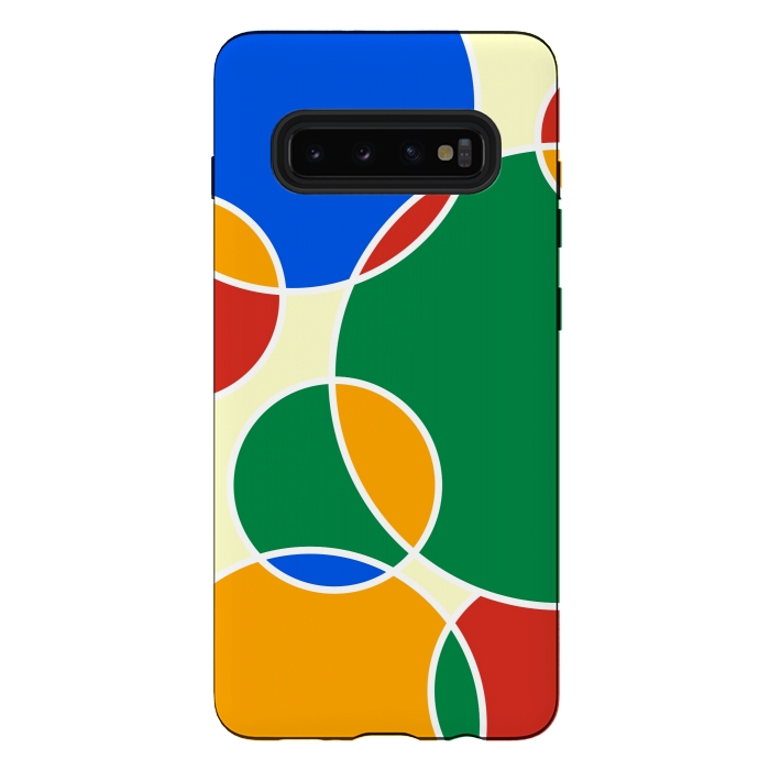 Galaxy S10 plus StrongFit Colorful Ellipses by Dhruv Narelia