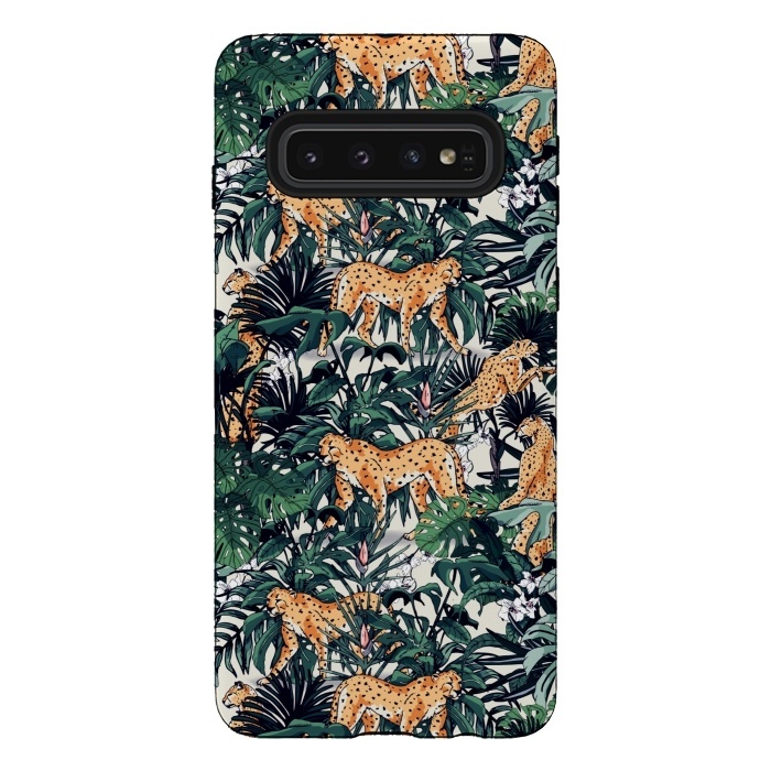 Galaxy S10 StrongFit Cheetah in the wild jungle  by Mmartabc