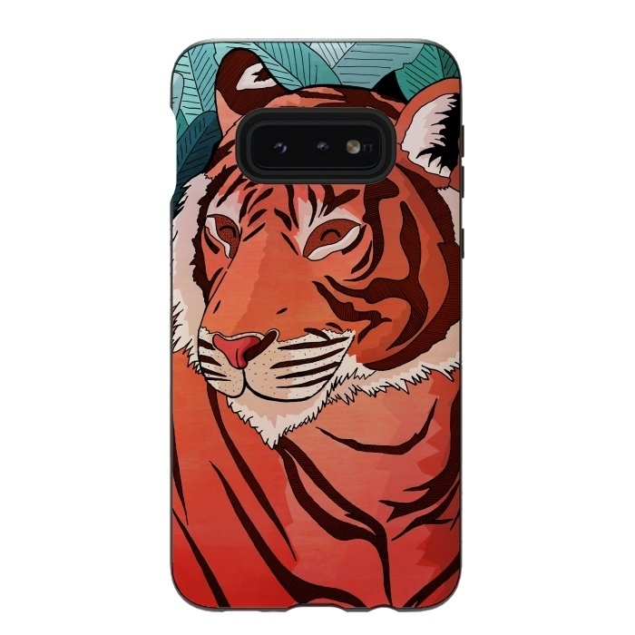Galaxy S10e StrongFit Tiger in the jungle  by Steve Wade (Swade)