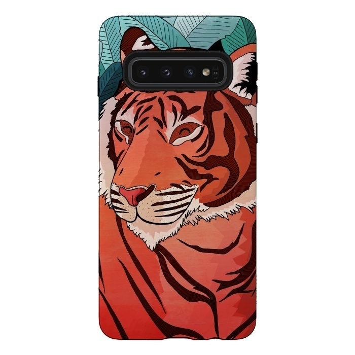 Galaxy S10 StrongFit Tiger in the jungle  by Steve Wade (Swade)