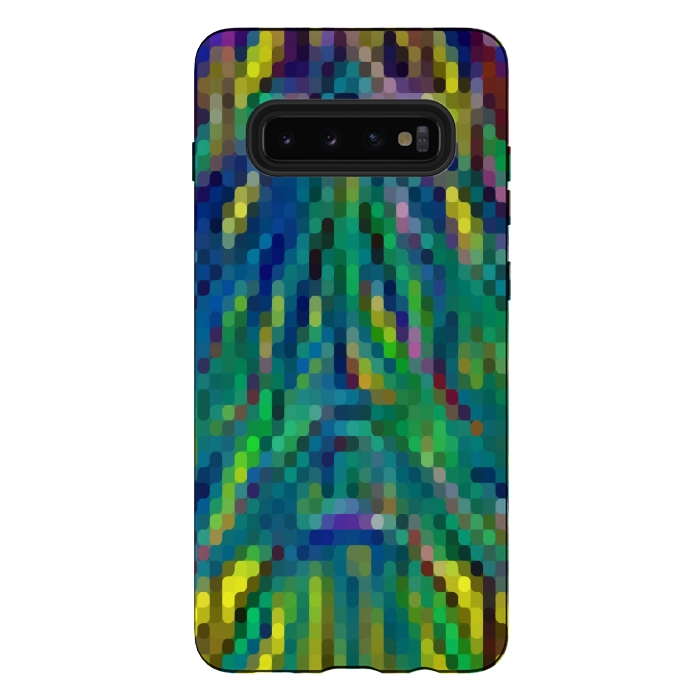Galaxy S10 plus StrongFit Pixelated Motley by Dhruv Narelia