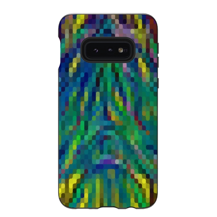 Galaxy S10e StrongFit Pixelated Motley by Dhruv Narelia