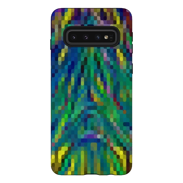 Galaxy S10 StrongFit Pixelated Motley by Dhruv Narelia