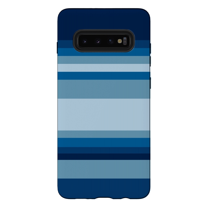 Galaxy S10 plus StrongFit Blue stripes by Dhruv Narelia