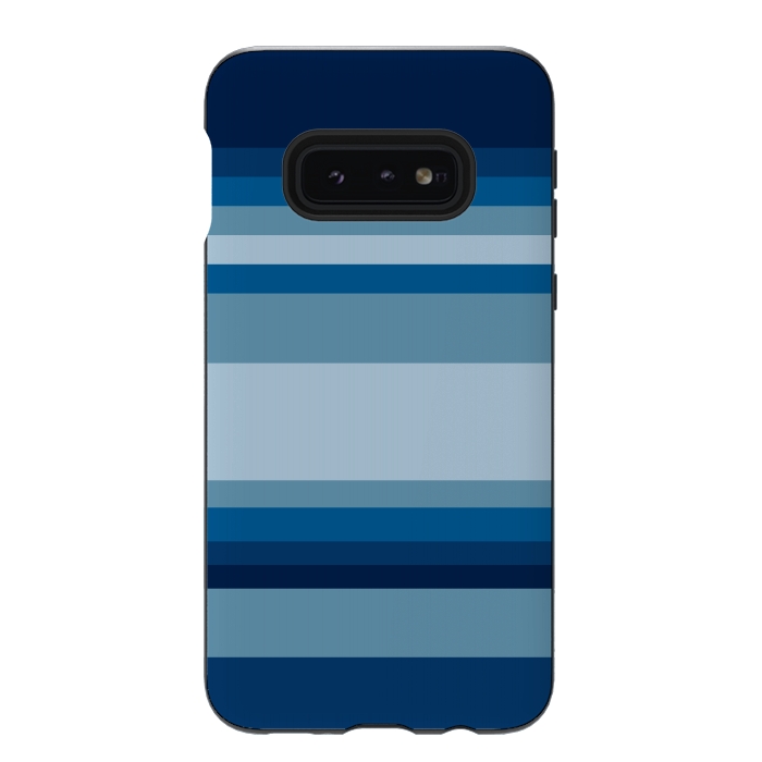 Galaxy S10e StrongFit Blue stripes by Dhruv Narelia