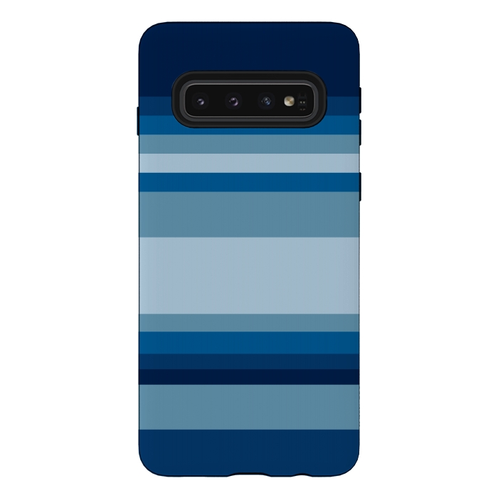 Galaxy S10 StrongFit Blue stripes by Dhruv Narelia