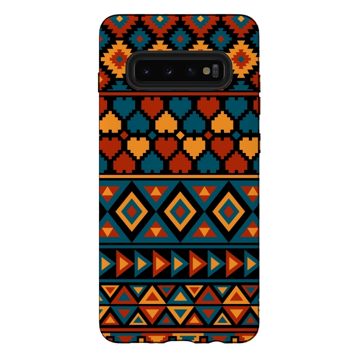 Galaxy S10 plus StrongFit aztec traditional pattern by Dhruv Narelia