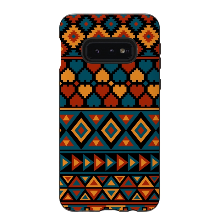 Galaxy S10e StrongFit aztec traditional pattern by Dhruv Narelia