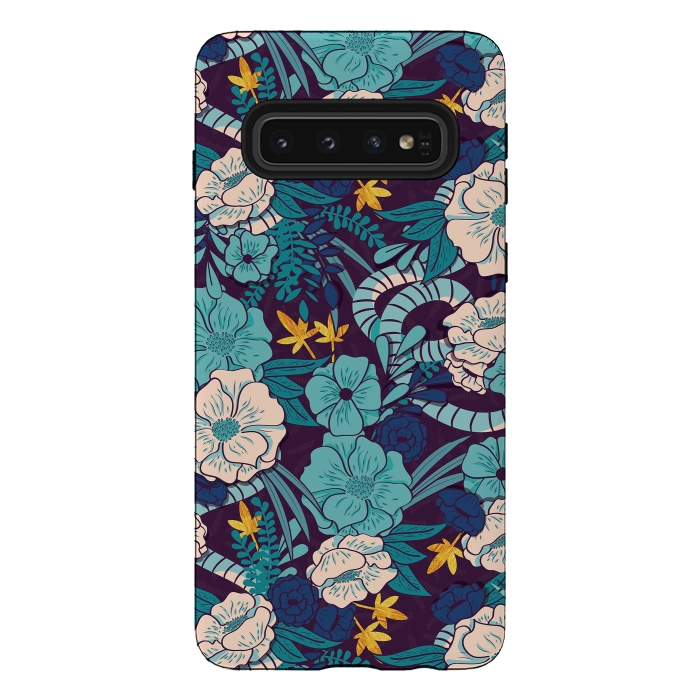 Galaxy S10 StrongFit Jungle Pattern 003 by Jelena Obradovic