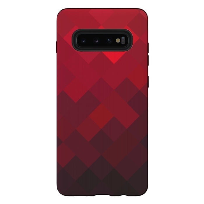 Galaxy S10 plus StrongFit Red Underground by Sitchko