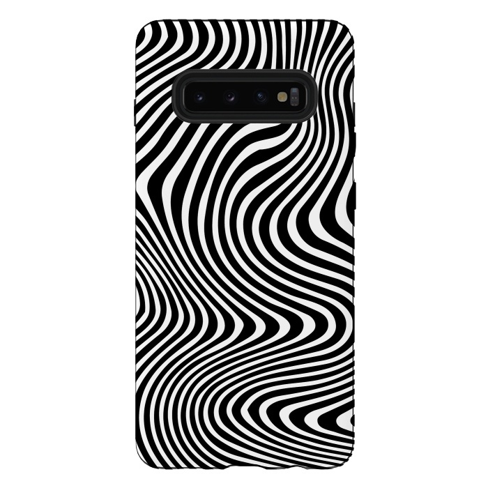 Galaxy S10 plus StrongFit Illusion Waves 3 by Sitchko