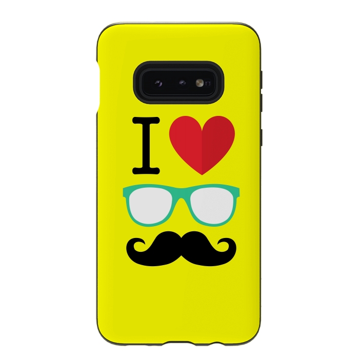 Galaxy S10e StrongFit I Love Moustache by Dhruv Narelia