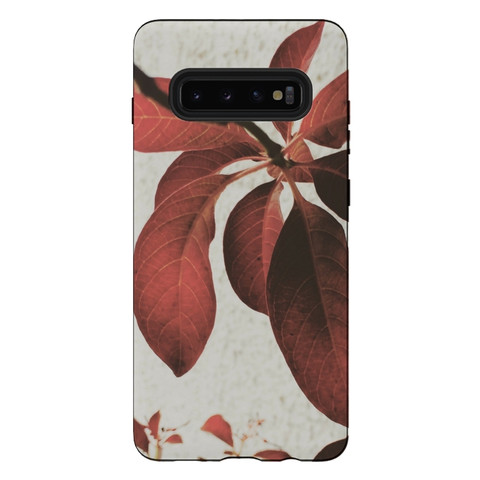 Galaxy S10 plus StrongFit red flower by MALLIKA