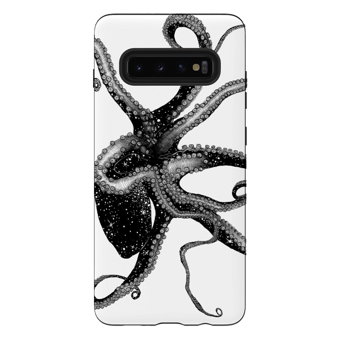 Galaxy S10 plus StrongFit Cosmic Octopus by ECMazur 