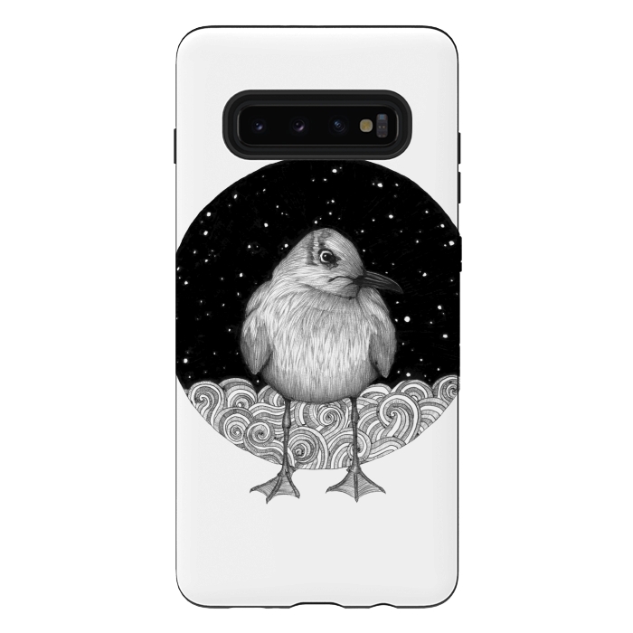 Galaxy S10 plus StrongFit Seagull on a Starry Night by ECMazur 