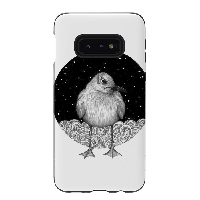 Galaxy S10e StrongFit Seagull on a Starry Night by ECMazur 