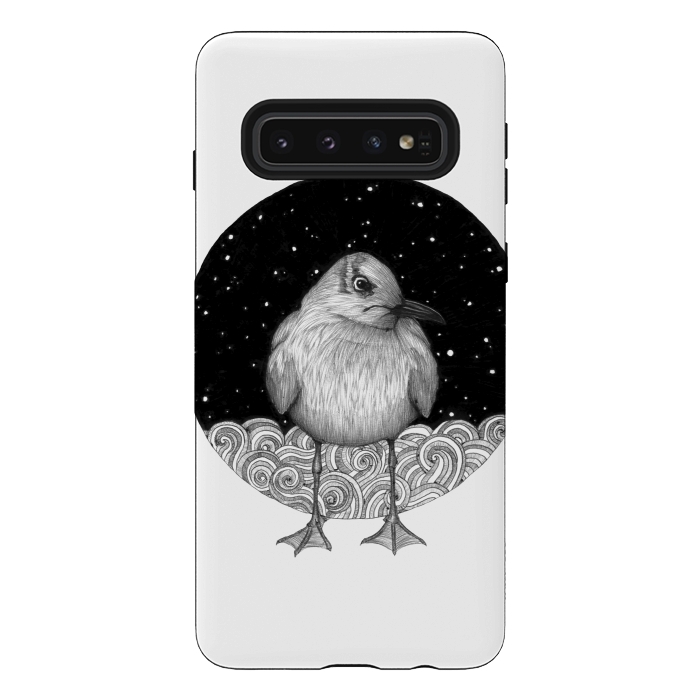 Galaxy S10 StrongFit Seagull on a Starry Night by ECMazur 