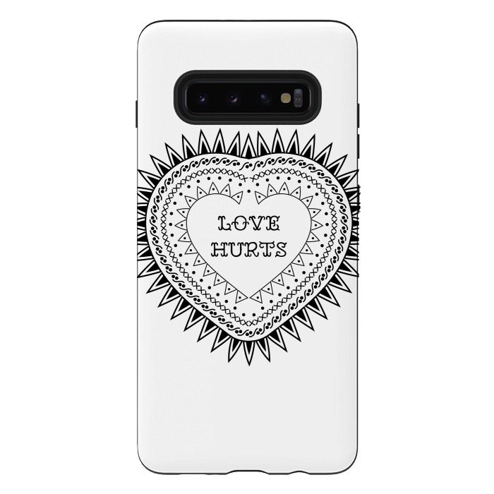Galaxy S10 plus StrongFit Love hurts by Laura Nagel