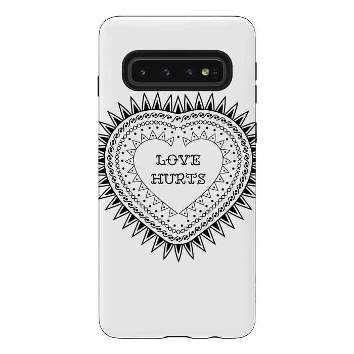 Galaxy S10 StrongFit Love hurts by Laura Nagel