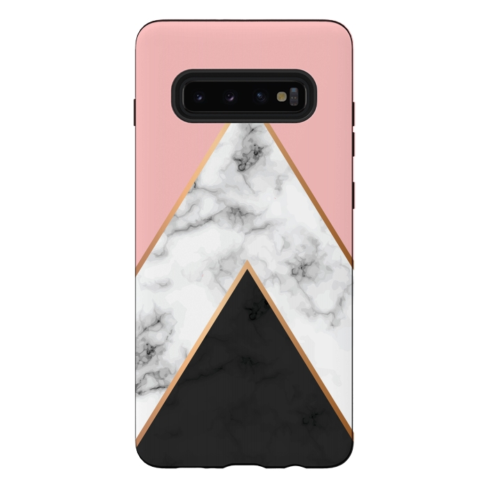 Galaxy S10 plus StrongFit Marble Geometry 010 by Jelena Obradovic