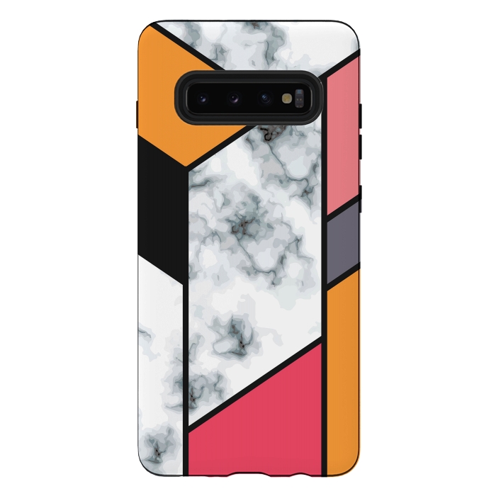 Galaxy S10 plus StrongFit Marble Geometry 012 by Jelena Obradovic
