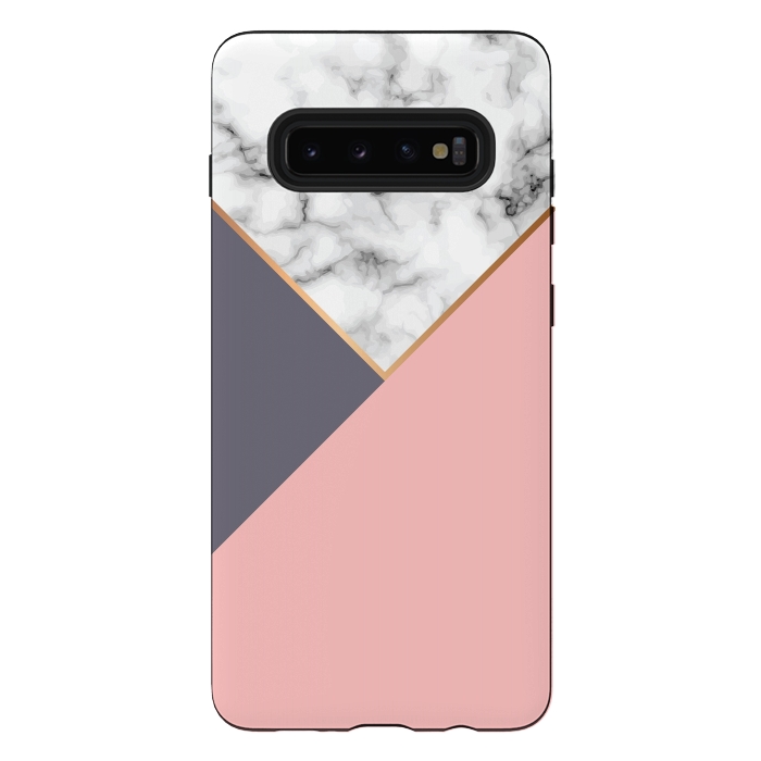 Galaxy S10 plus StrongFit Marble Geometry 017 by Jelena Obradovic