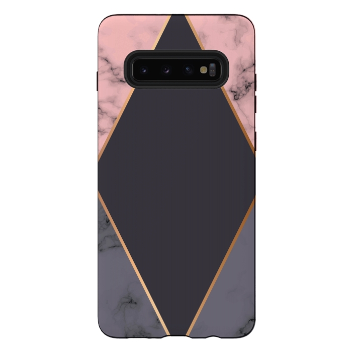 Galaxy S10 plus StrongFit Marble Geometry 018 by Jelena Obradovic