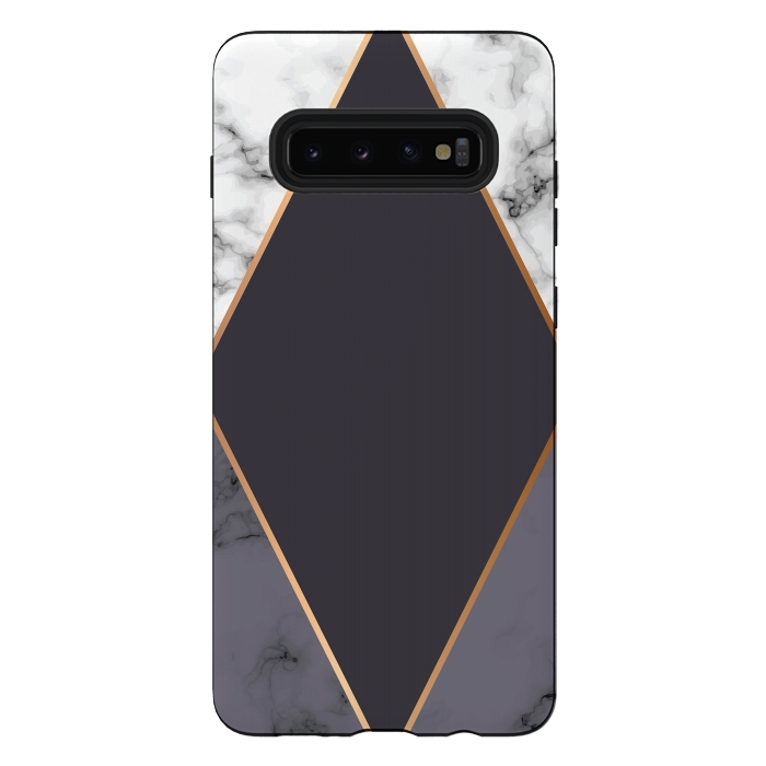 Galaxy S10 plus StrongFit Marble Geometry 019 by Jelena Obradovic