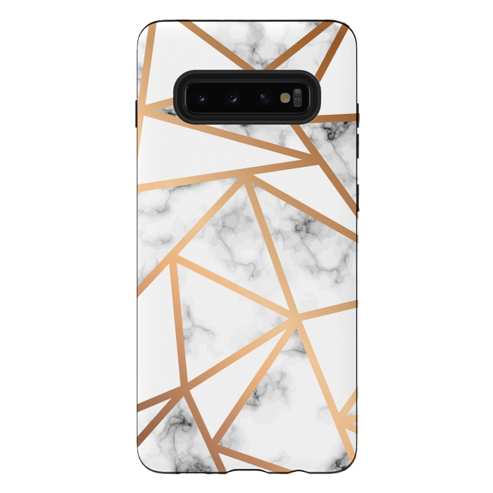 Galaxy S10 plus StrongFit Marble Geometry 021 by Jelena Obradovic