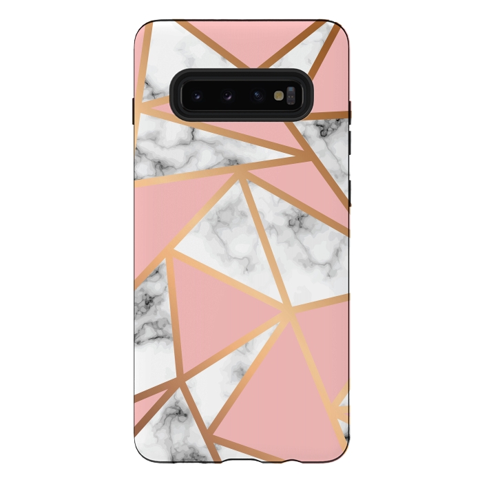 Galaxy S10 plus StrongFit Marble Geometry 022 by Jelena Obradovic