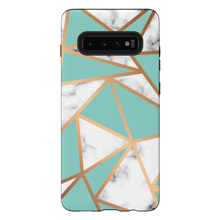 Galaxy S10 plus StrongFit Marble Geometry 023 by Jelena Obradovic