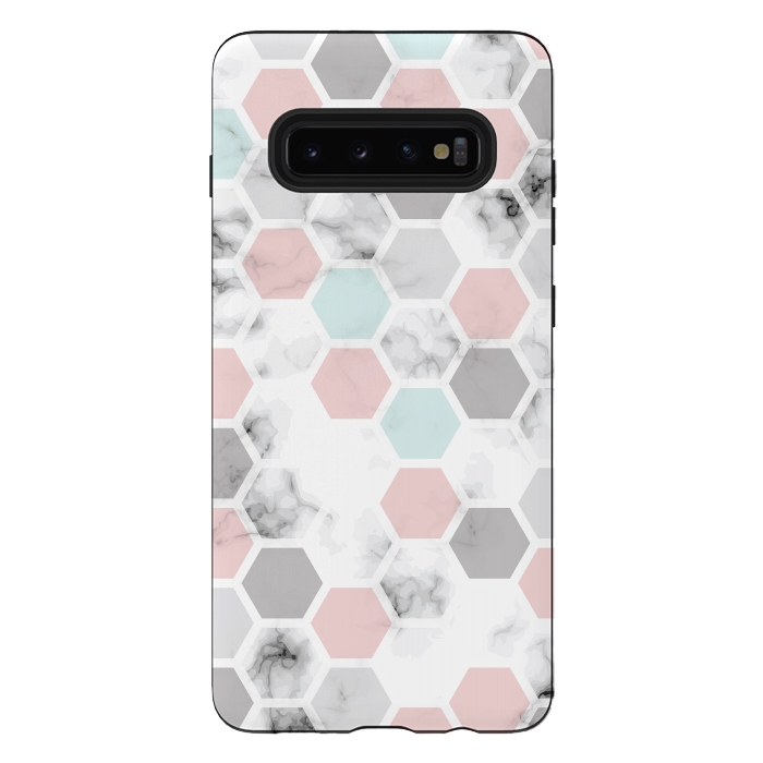 Galaxy S10 plus StrongFit Marble Geometry 024 by Jelena Obradovic